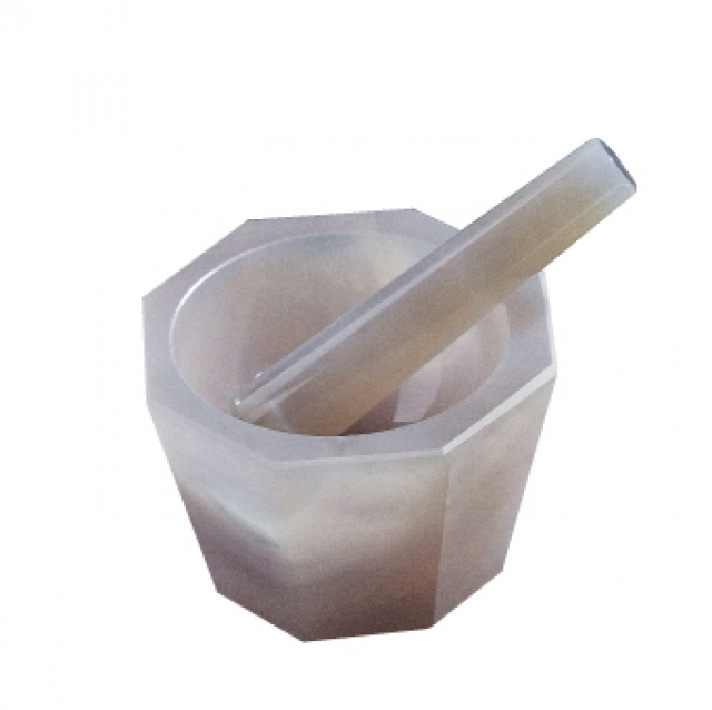 メノウ乳鉢（乳棒付） 深型内径80×深さ35