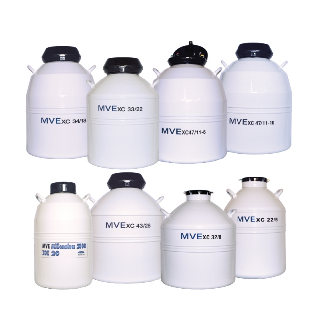 【販売終了】液体窒素容器（多量保存タイプ） XC43/28