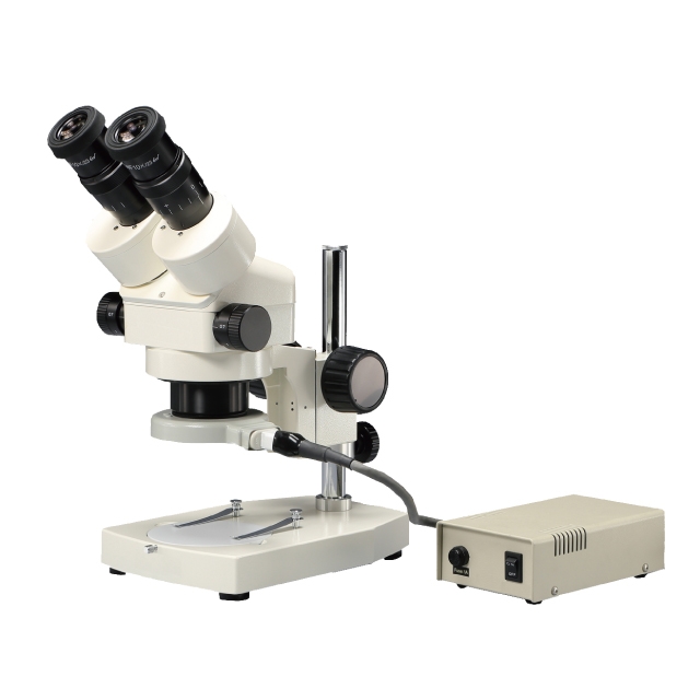 ズーム変倍式双眼実体顕微鏡 リング蛍光照明付
