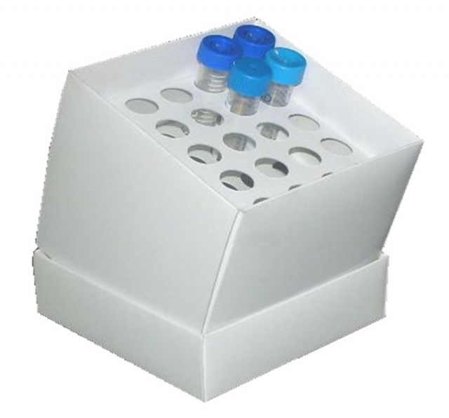 凍結保存用ボックス　15ml/25穴/丸穴・防水タイプ