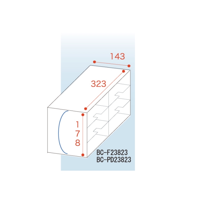 収納ラック81 ×2列3段