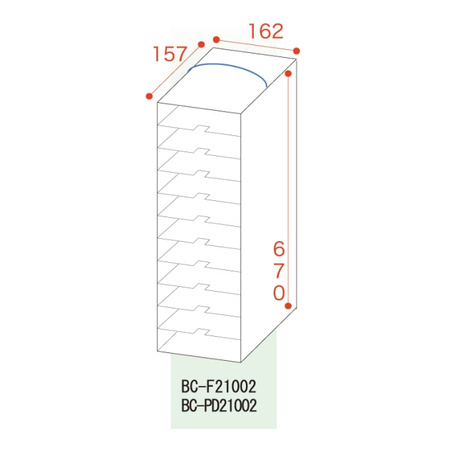 収納ラック100 ×11段