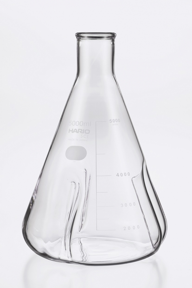 バッフル付三角フラスコ 500ml
