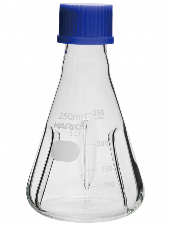 <p>バッフル付きねじ口三角フラスコ 250ml</p>