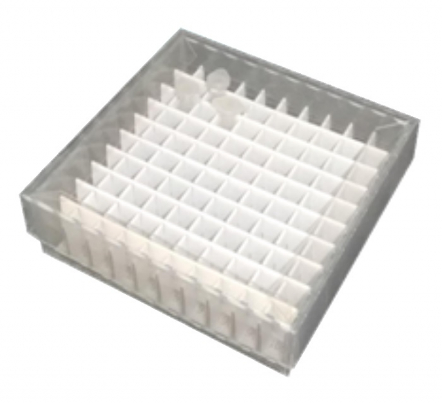 透明 凍結保存用ボックス　0.5ml/100穴