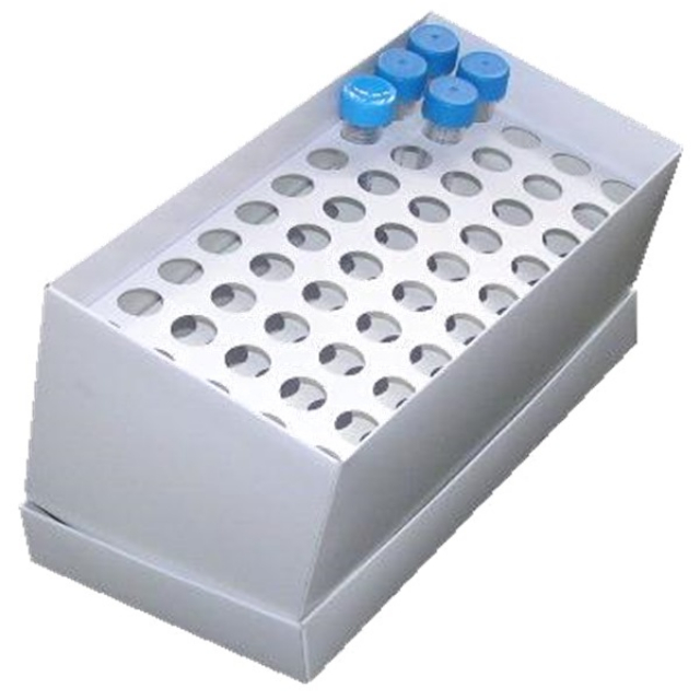 凍結保存用ボックス　15ml/50穴/丸穴・防水タイプ