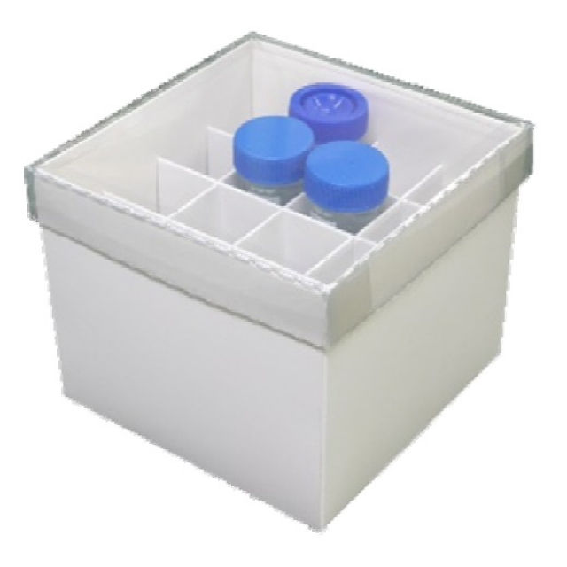凍結保存用ボックス　50ml/16穴/フタ透明タイプ