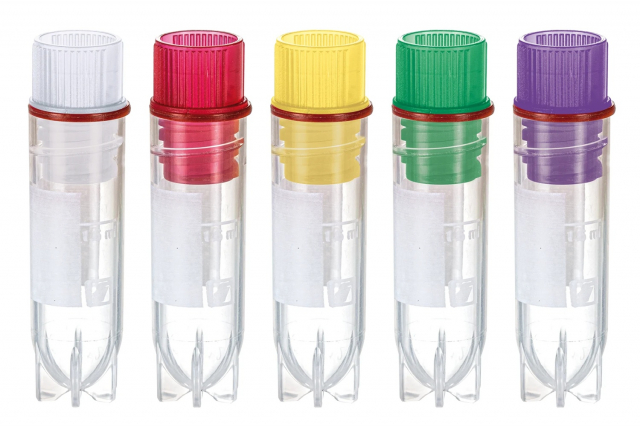 クリオピュアチューブ　2.0ml/O-リング付インナーキャップ5色MIX/滅菌済